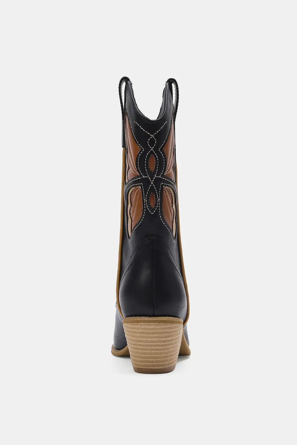 Beast Fashion Butterfly Cut Detail Point Toe Boots - cas7m