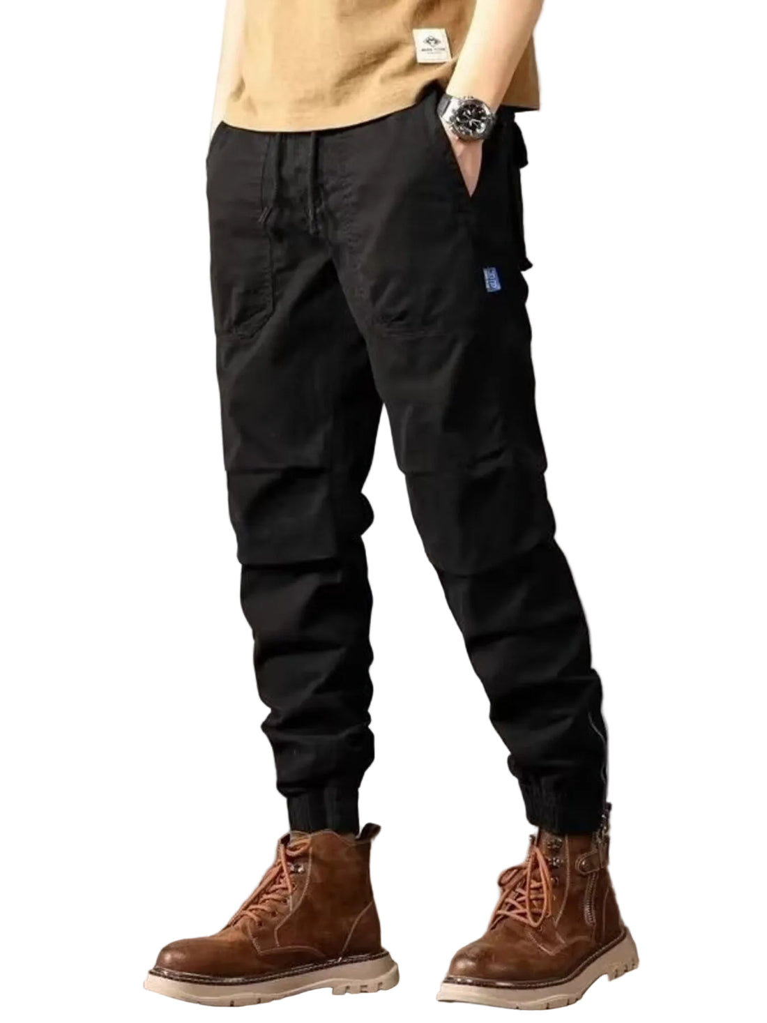 Men's Plus Size Urban Style Cargo Pants - cas7m