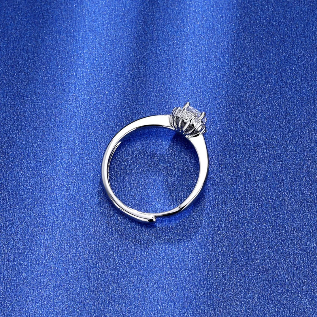 1 Carat Moissanite 925 Sterling Silver Ring - cas7m