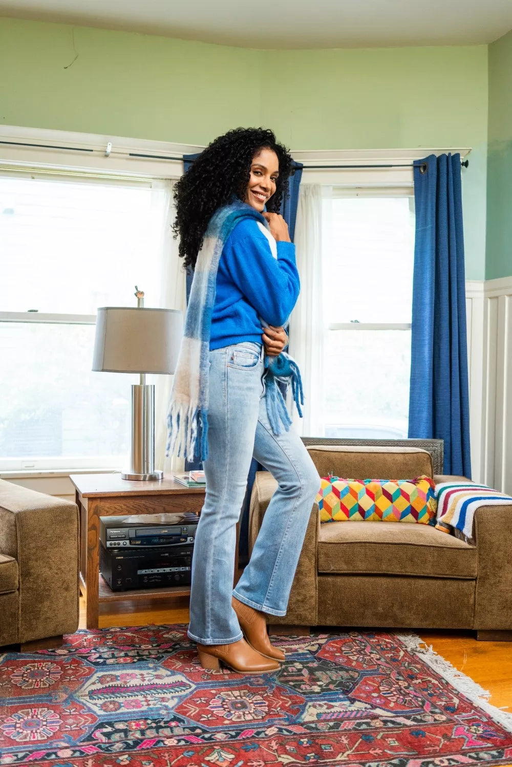 Judy Blue Mid Rise Thermal Bootcut Jeans - cas7m
