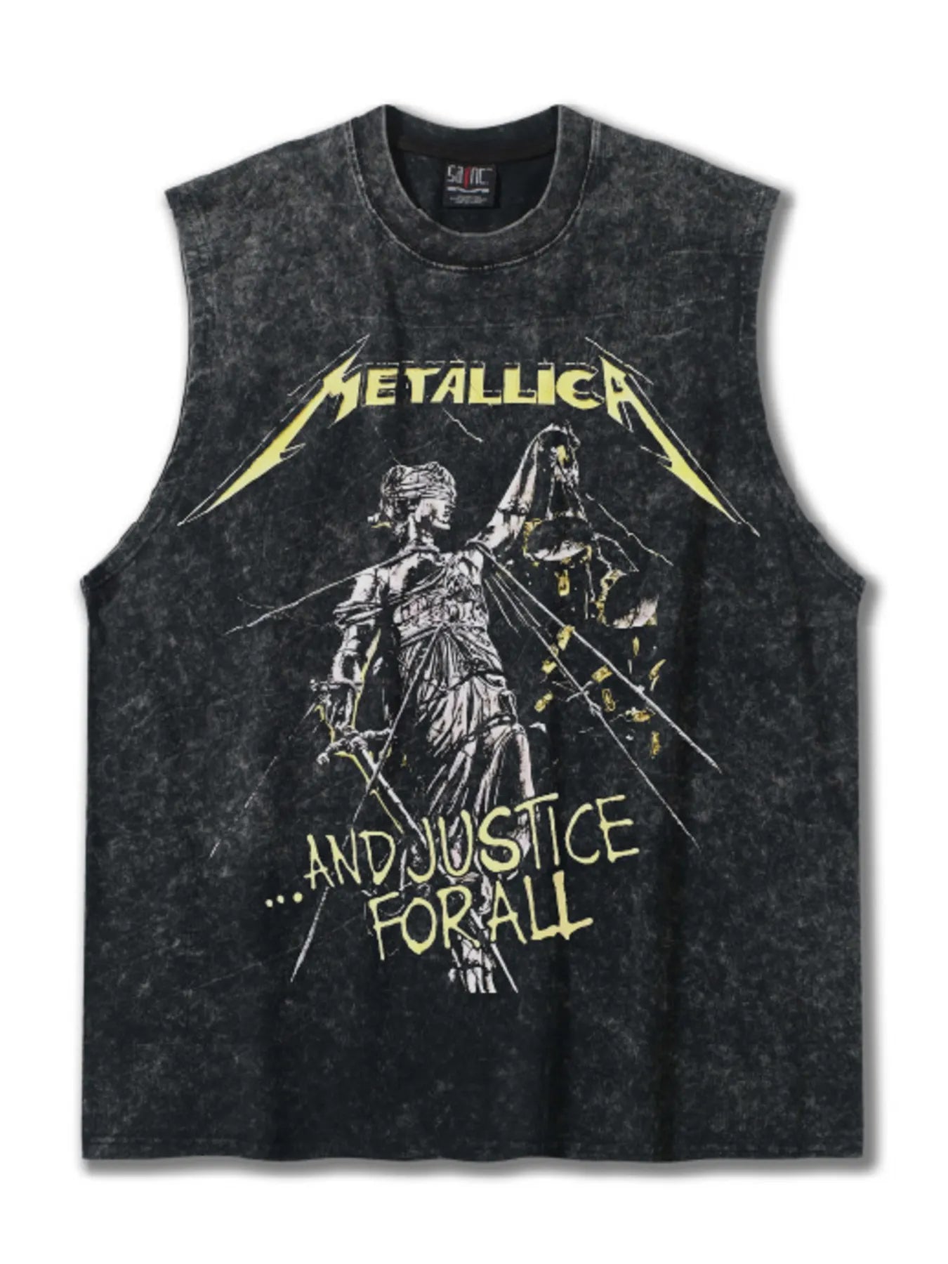 Men's Graphic Round Neck Tank Top - cas7m