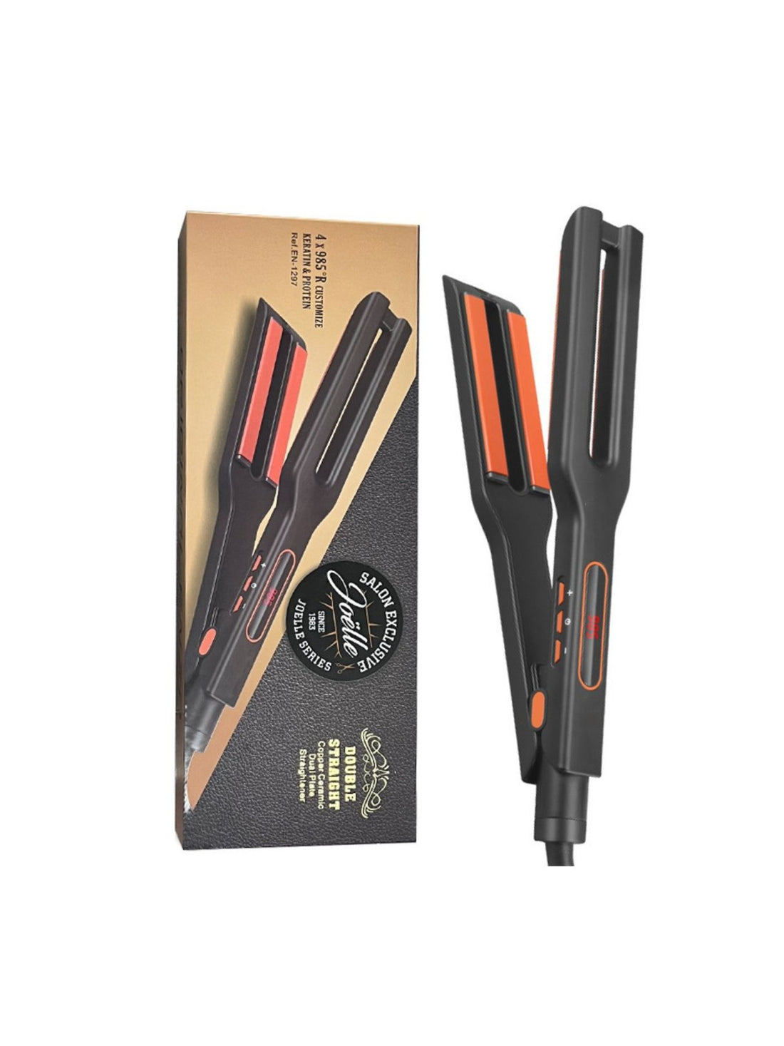Rapid Heat Salon Hair Straightener - Sleek & Safe Styling Tool - cas7m