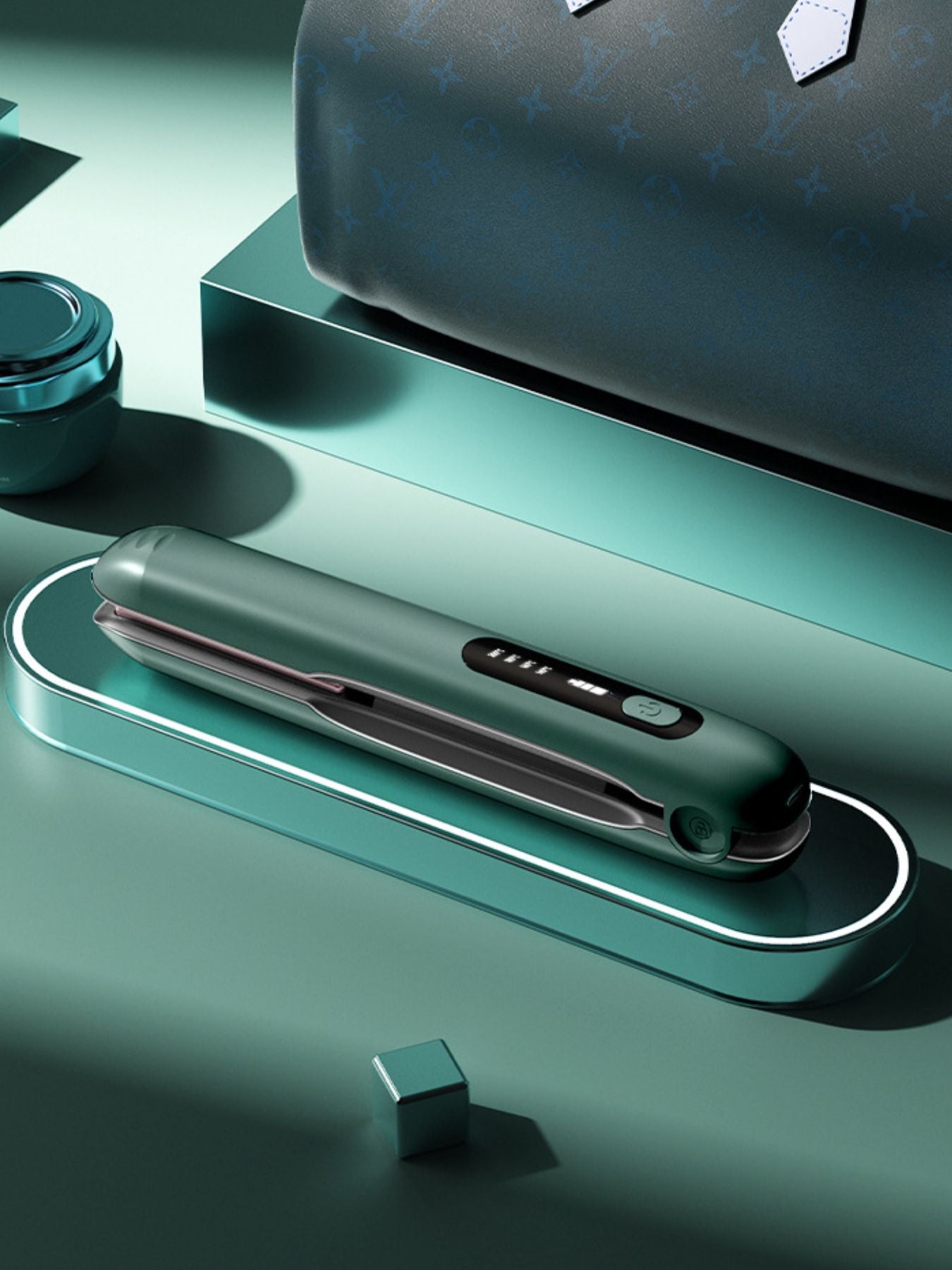 Portable Electric Hair Curler - Adjustable, Constant Temperature - cas7m