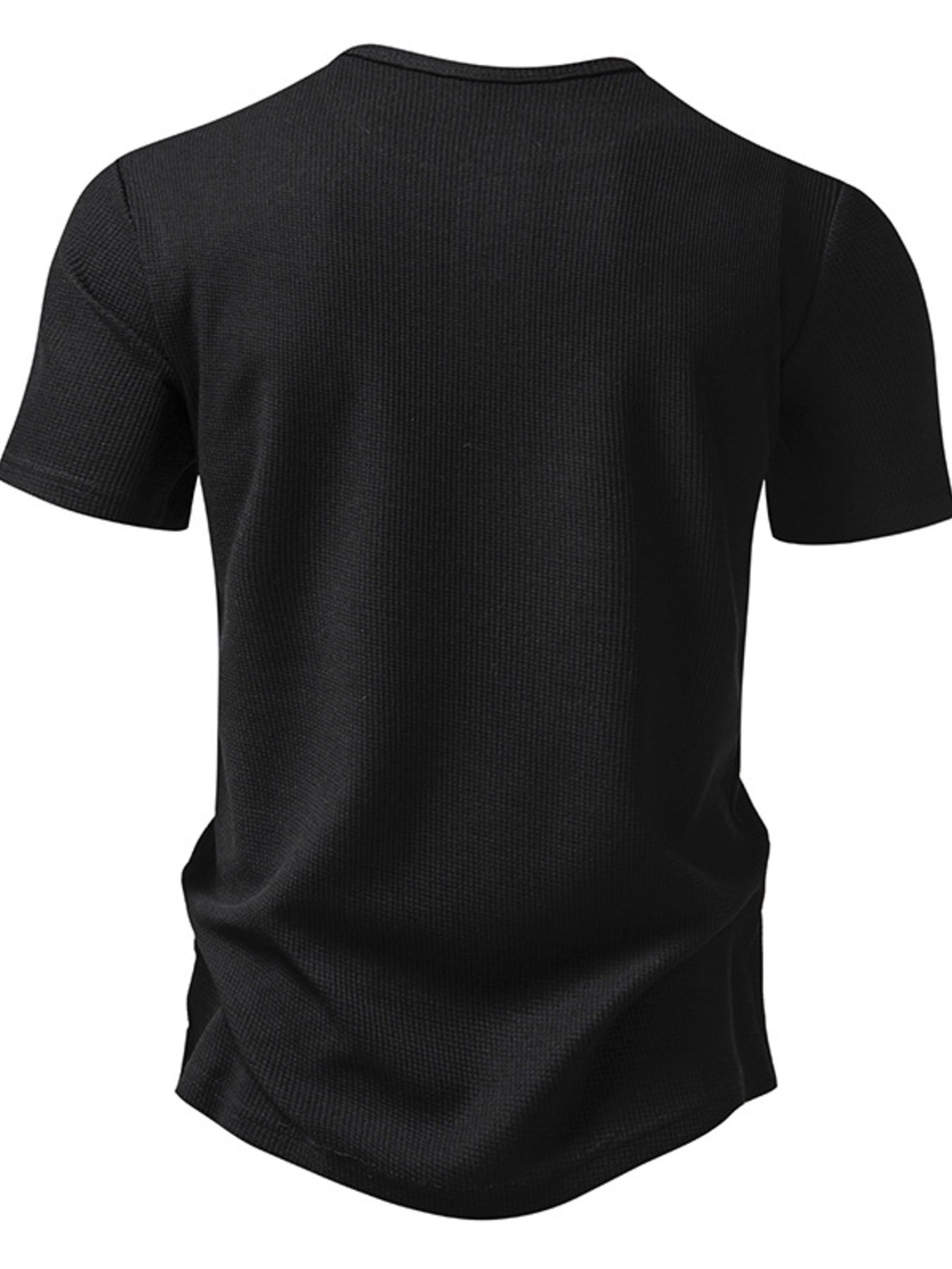 Men's Button Detail Short Sleeve T-Shirt - cas7m