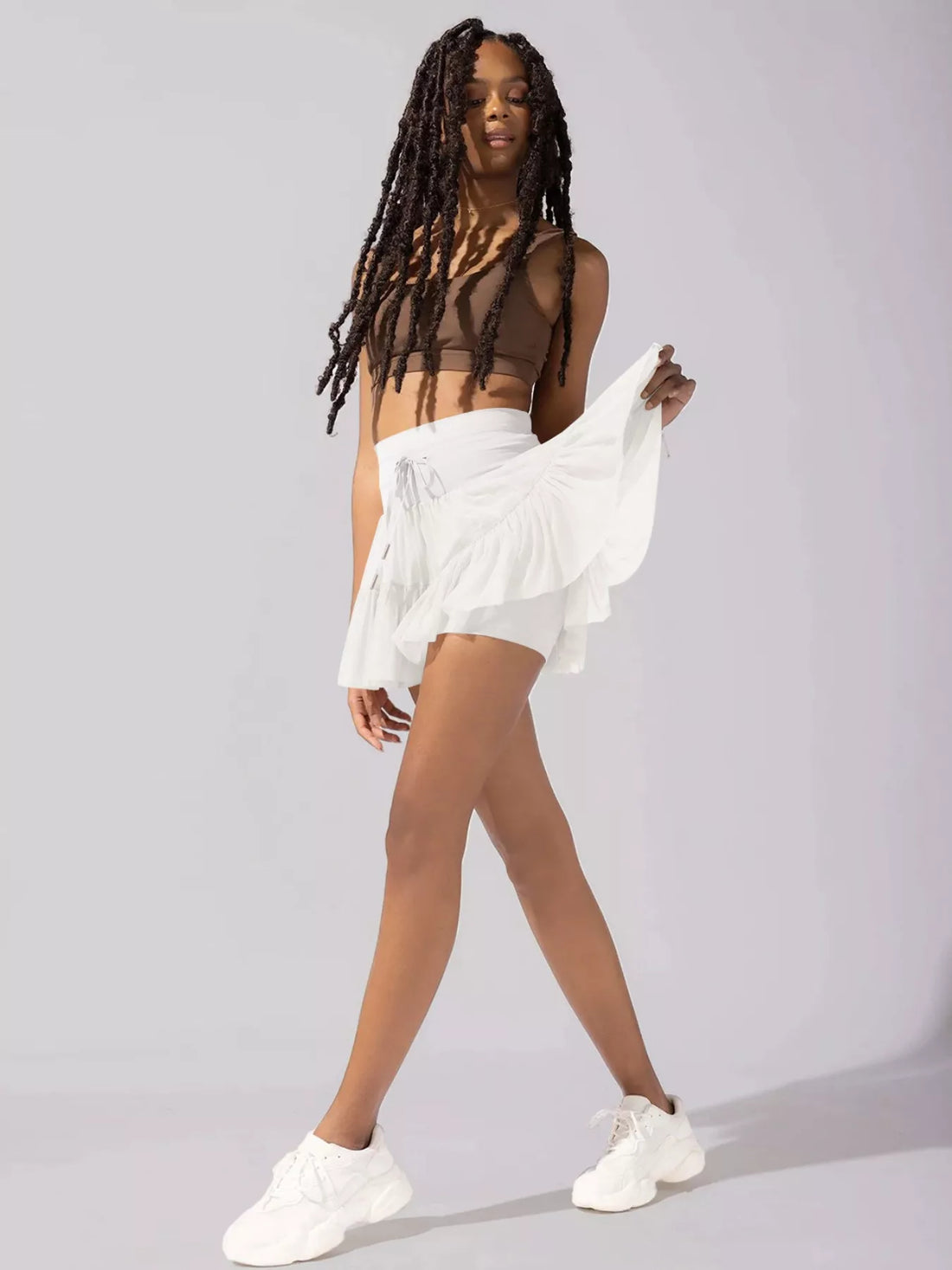 High Waist Skort with Pockets - cas7m