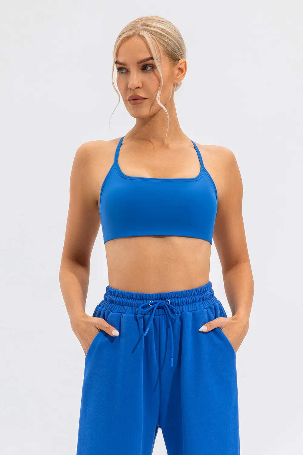 Crisscross Spaghetti Strap Active Cami - cas7m