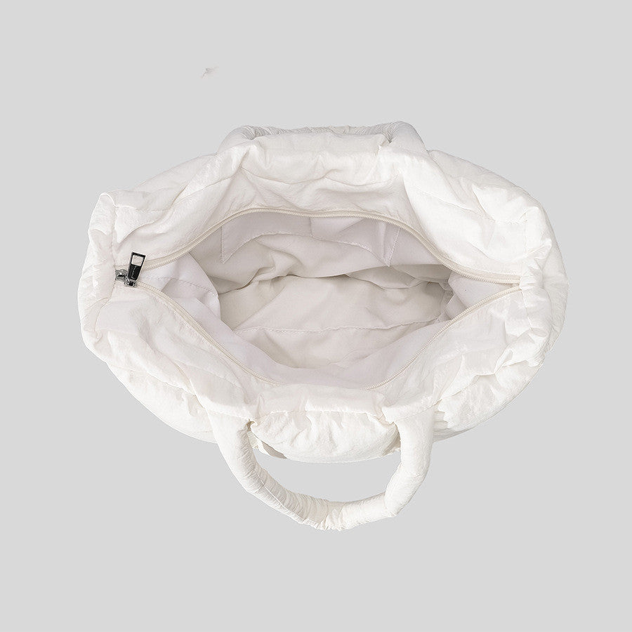 Soft Down Handbag Woman Cotton Dress Bags Filled With Cotton - cas7m