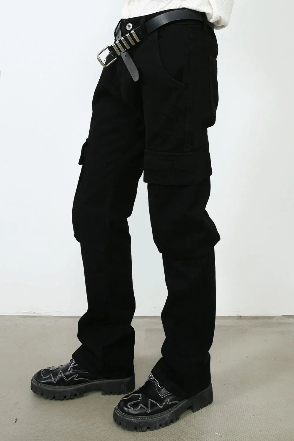 Men's Jeans with Cargo Pockets - cas7m