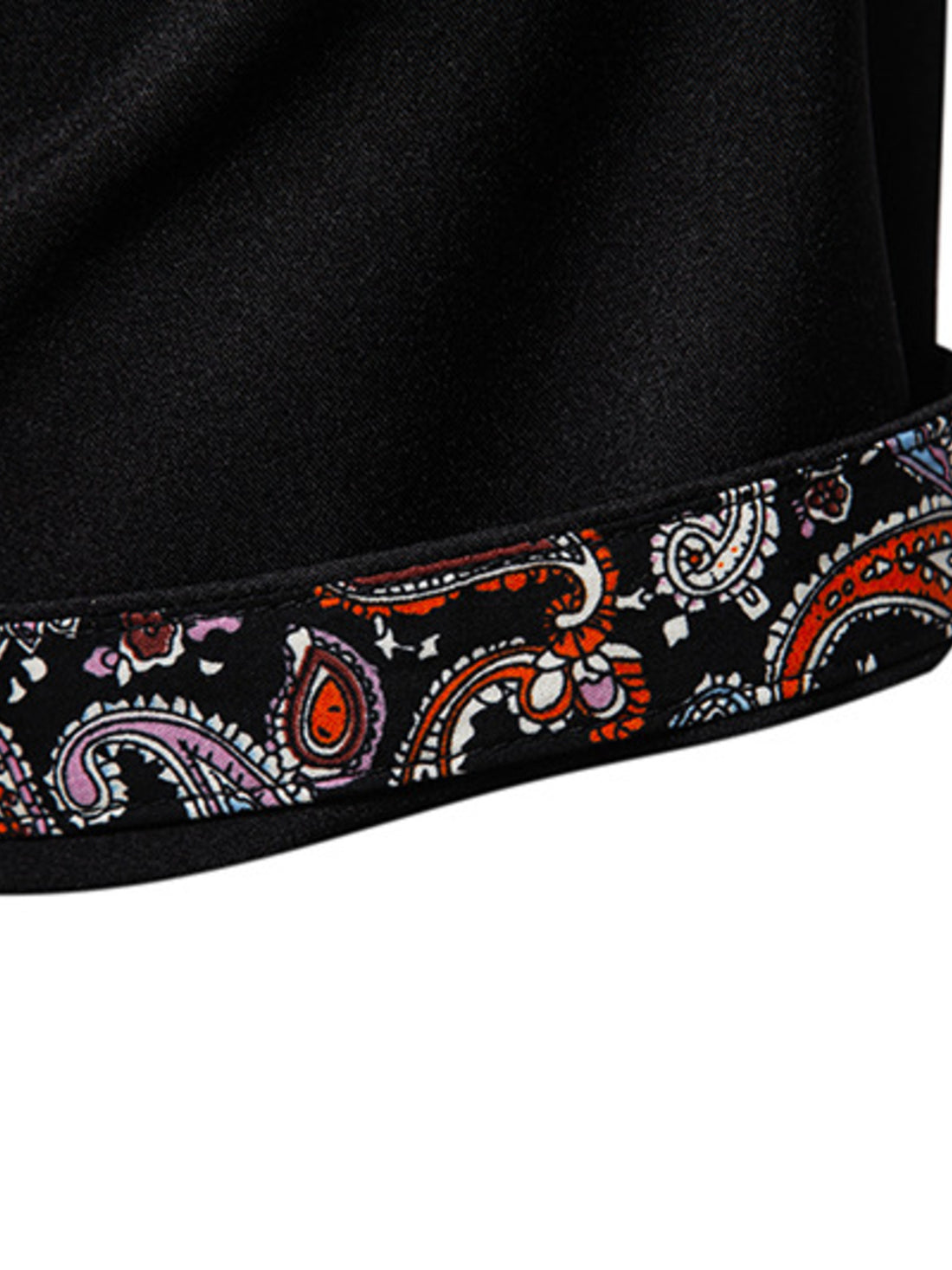 Men's Paisley Trim Short Sleeve Shirt - cas7m