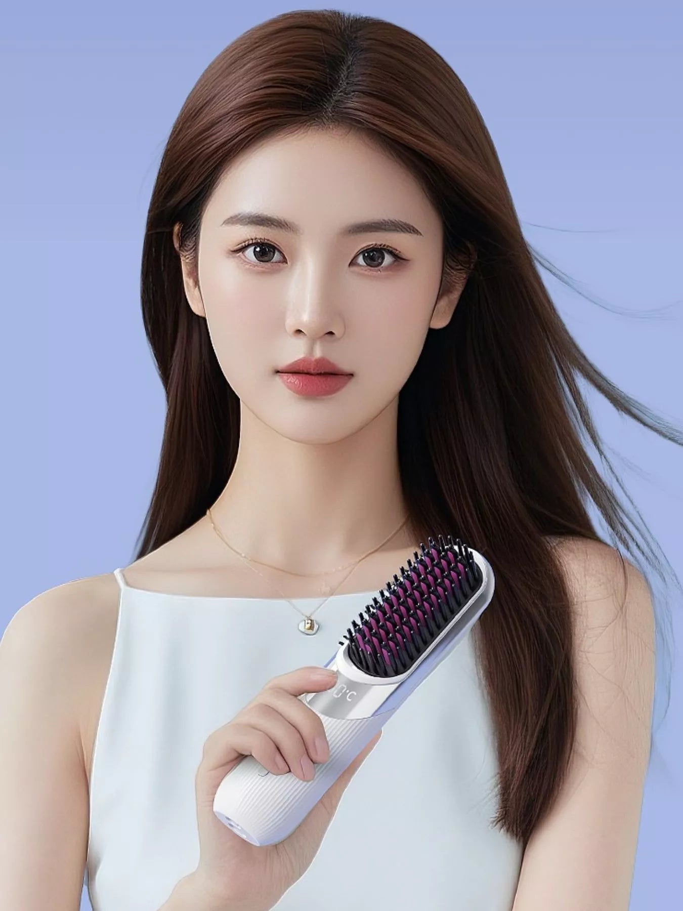 Portable Heated Straightening Comb - cas7m