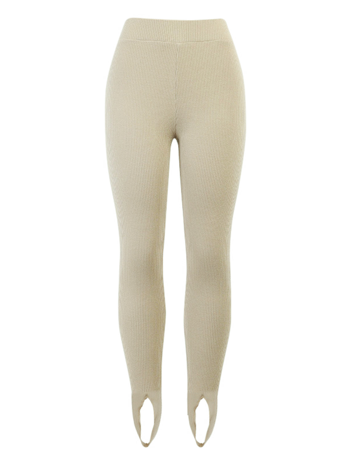 Ribbed Mid Waist Leggings - cas7m