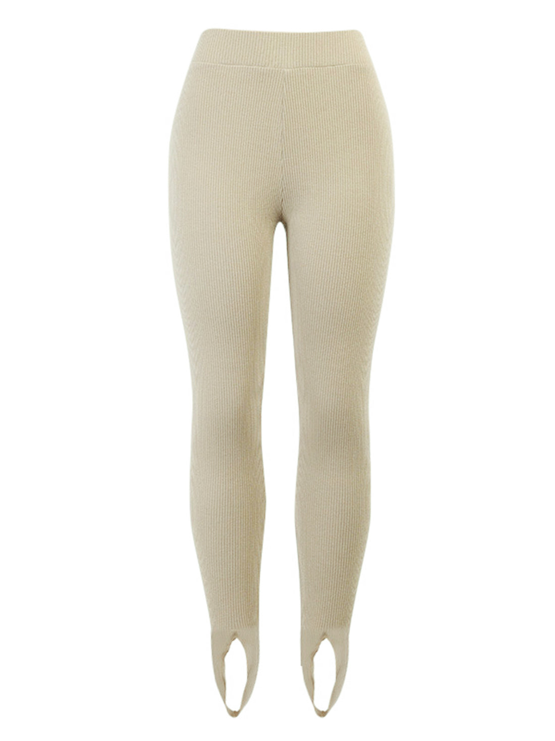 Ribbed Mid Waist Leggings - cas7m