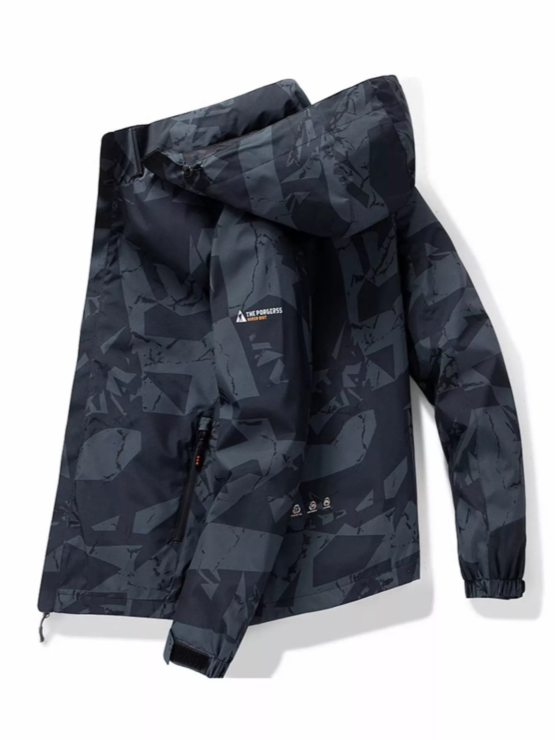 Men's Plus Size Camouflage Waterproof Outdoor Jacket - cas7m
