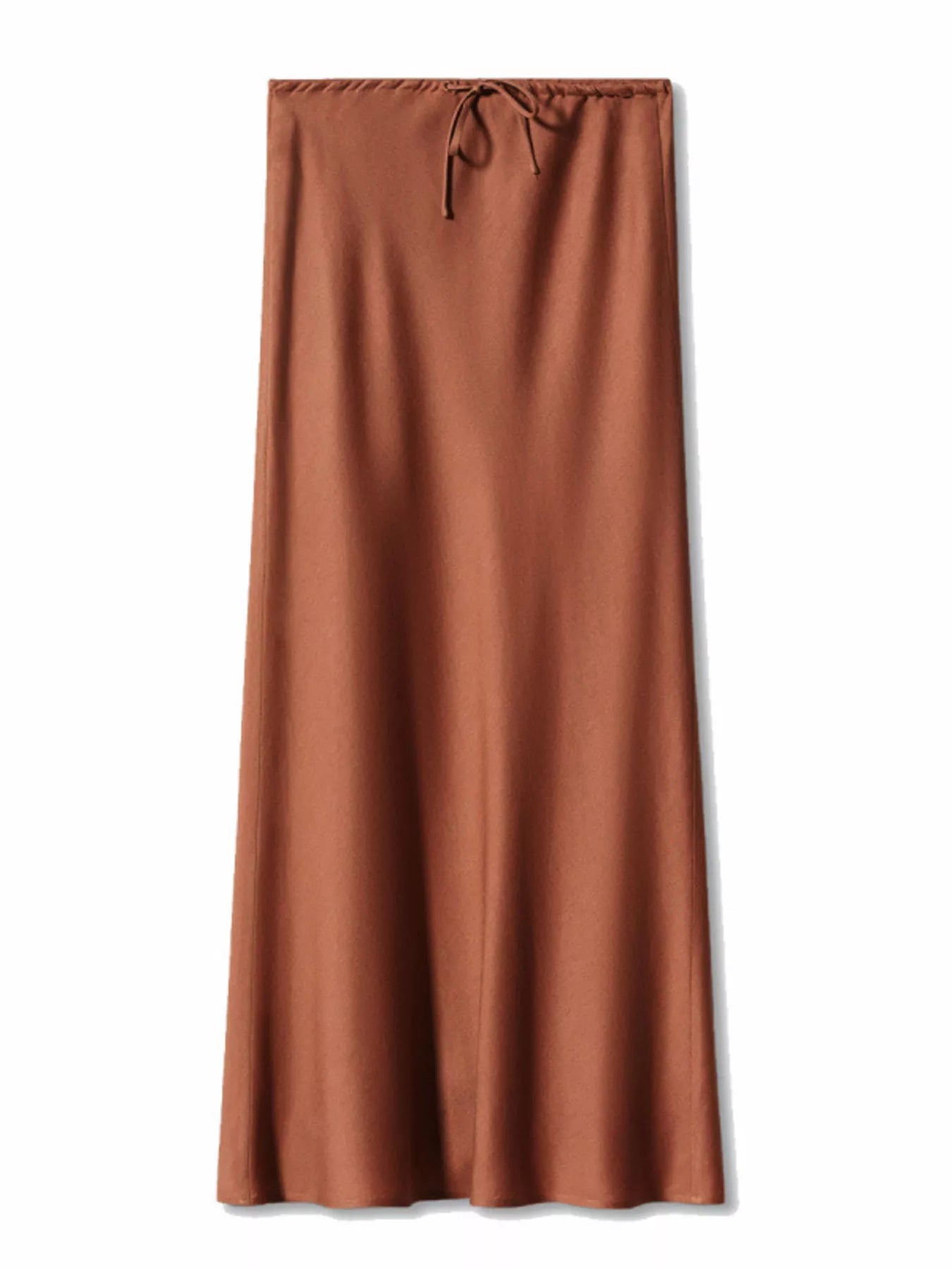 Satin Midi Skirt - cas7m