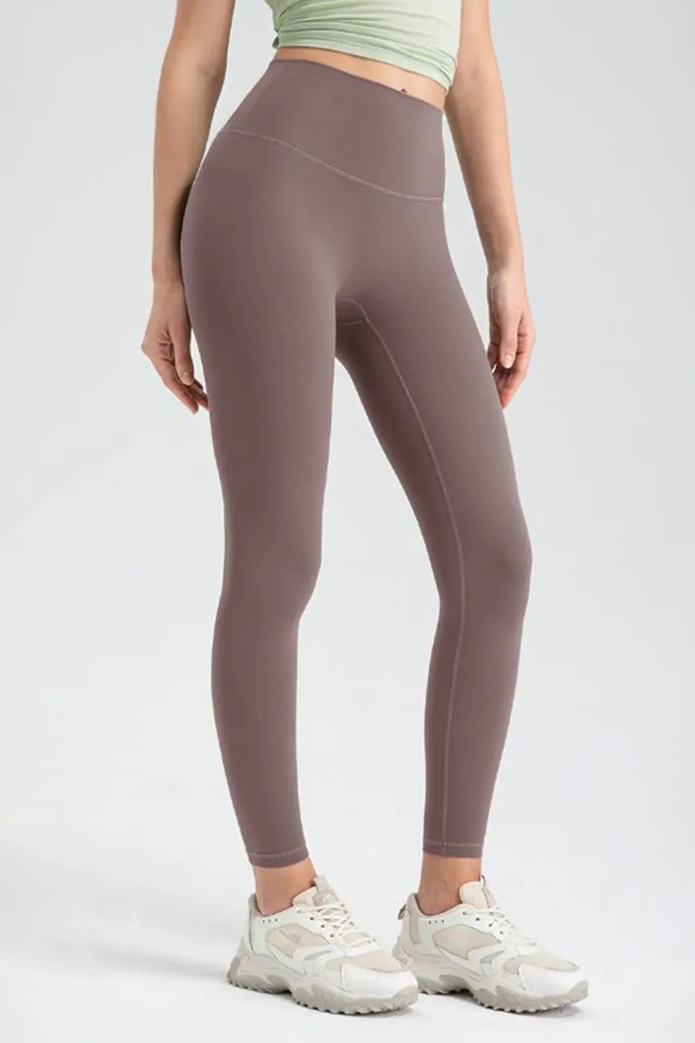 Wide Waistband High Waist Sport Leggings - cas7m