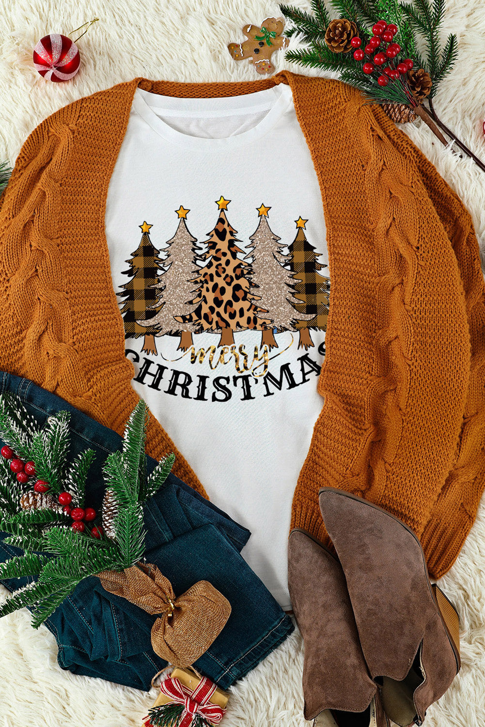 MERRY CHRISTMAS Graphic T-Shirt - cas7m