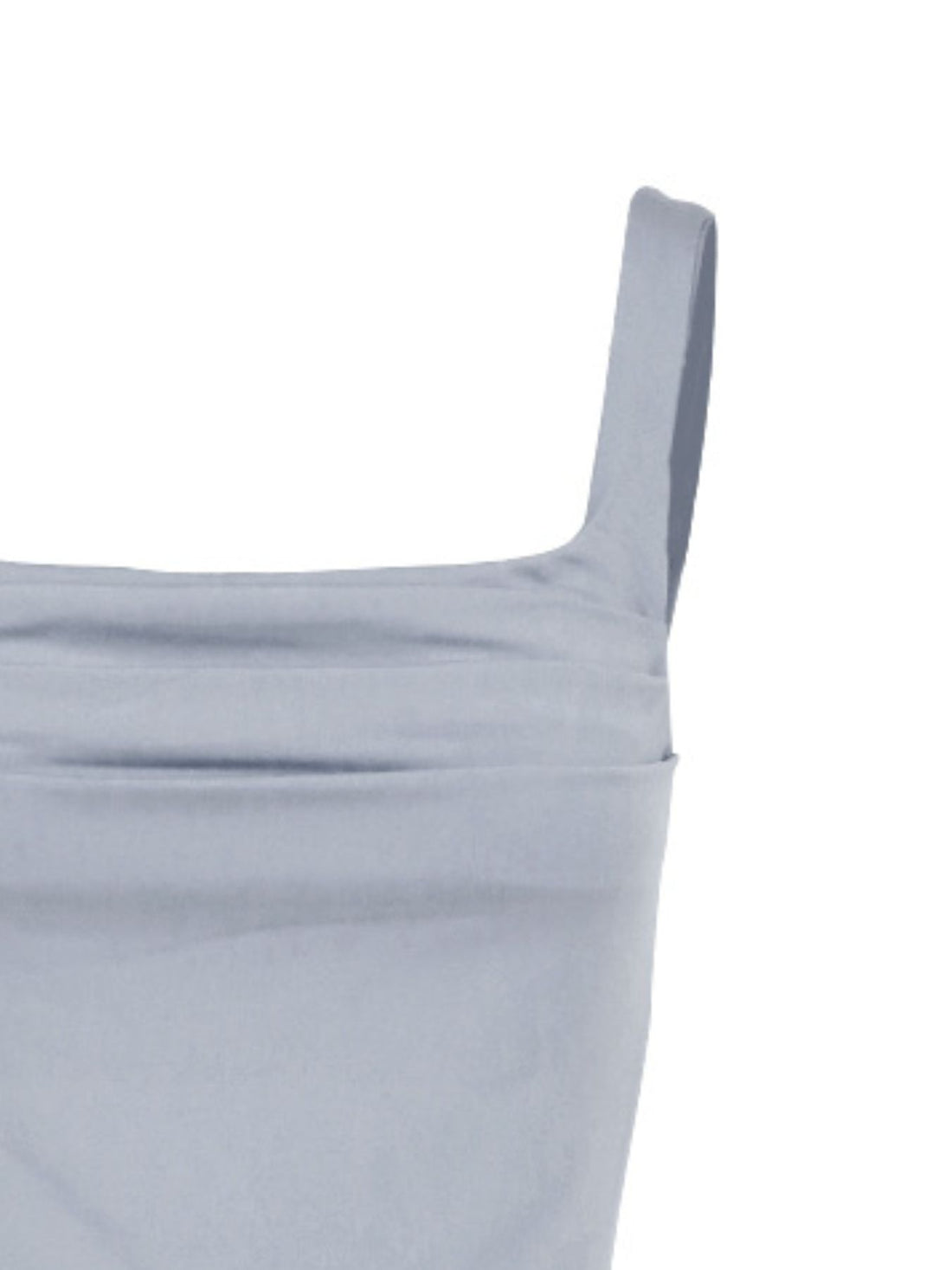 Ruched Square Neck Tank - cas7m