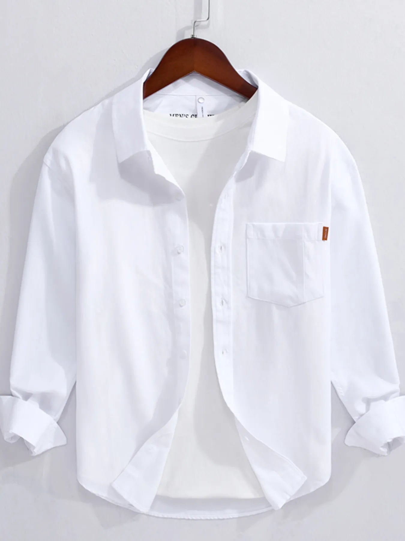 Men's Button Up Long Sleeve Shirt - cas7m