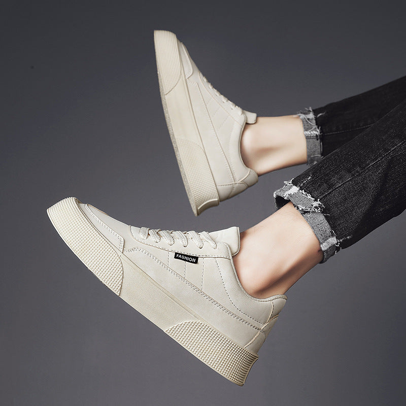 Trendy Low-Top PU Sneakers: Breathable Comfort for All Seasons - cas7m
