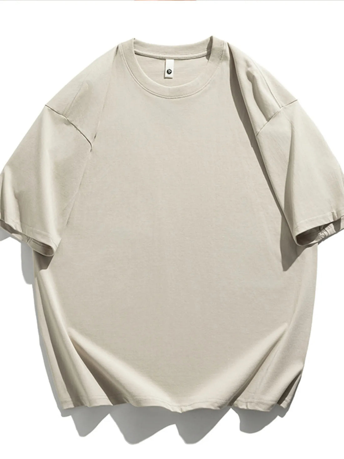 Men's Plus Size Solid Color Casual Loose T-Shirt - cas7m