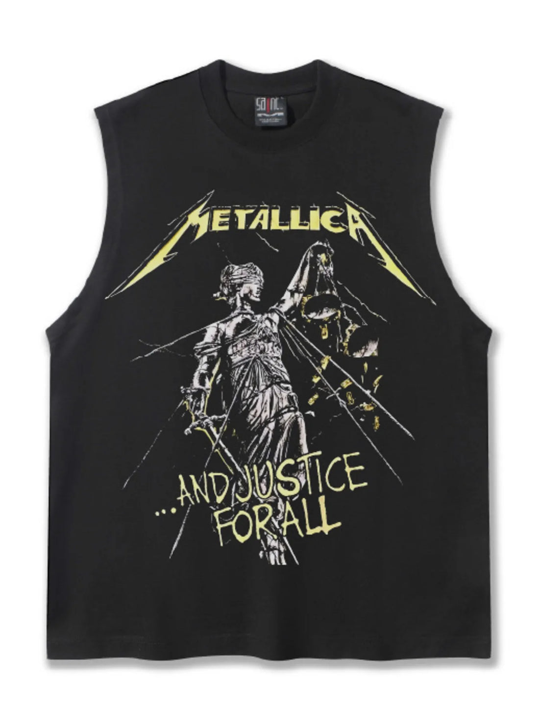 Men's Graphic Round Neck Tank Top - cas7m