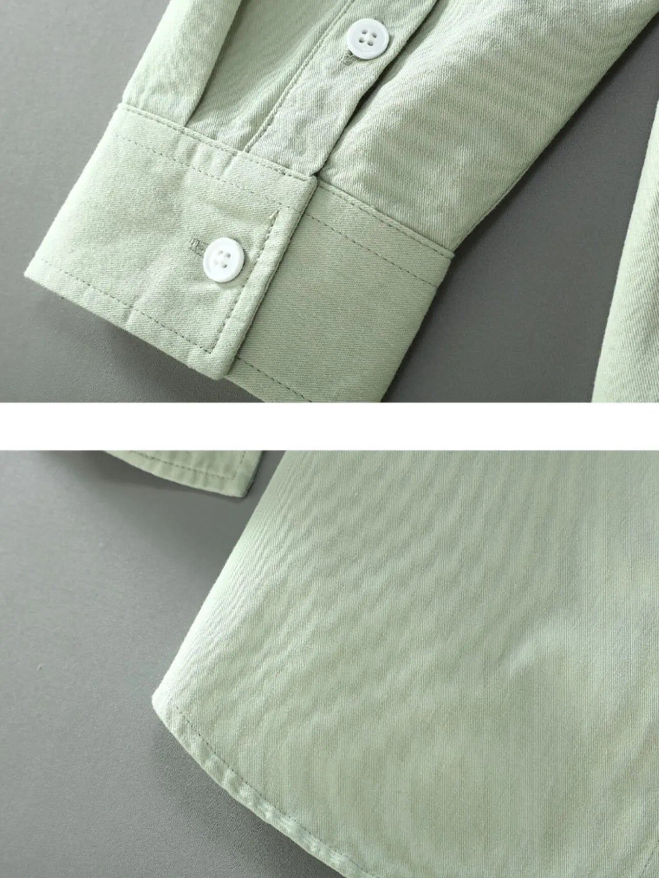 Men's Plus Size Button Up Long Sleeve Shirt - cas7m