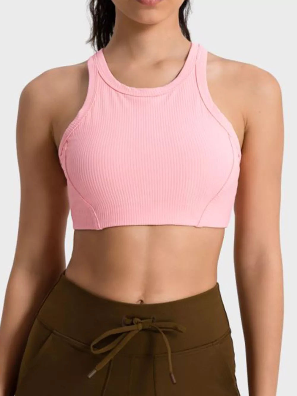 Millennia Wide Strap Cropped Sport Tank - cas7m