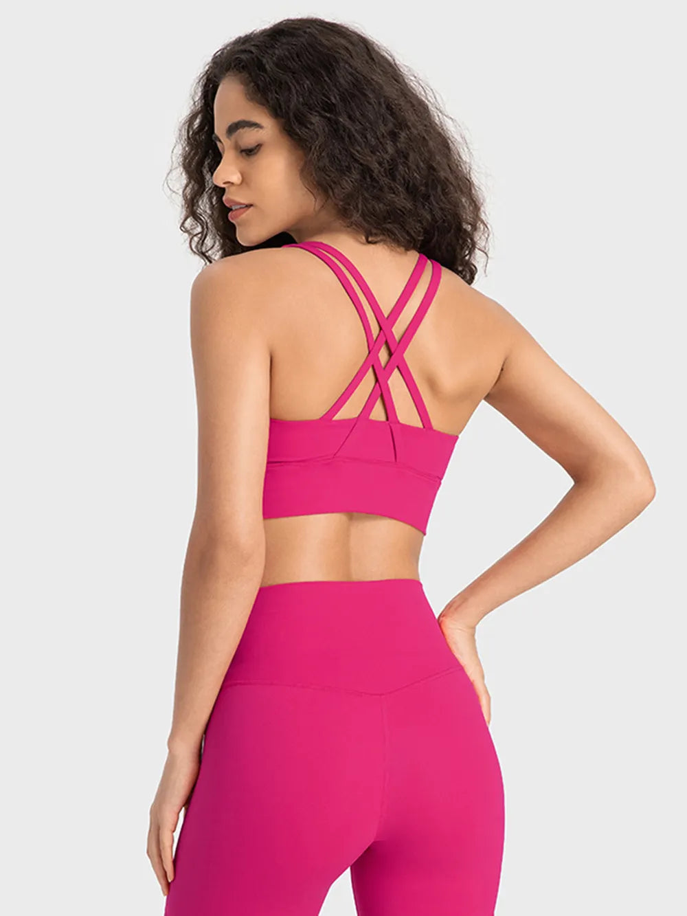 Millennia Crisscross Scoop Neck Active Tank - cas7m