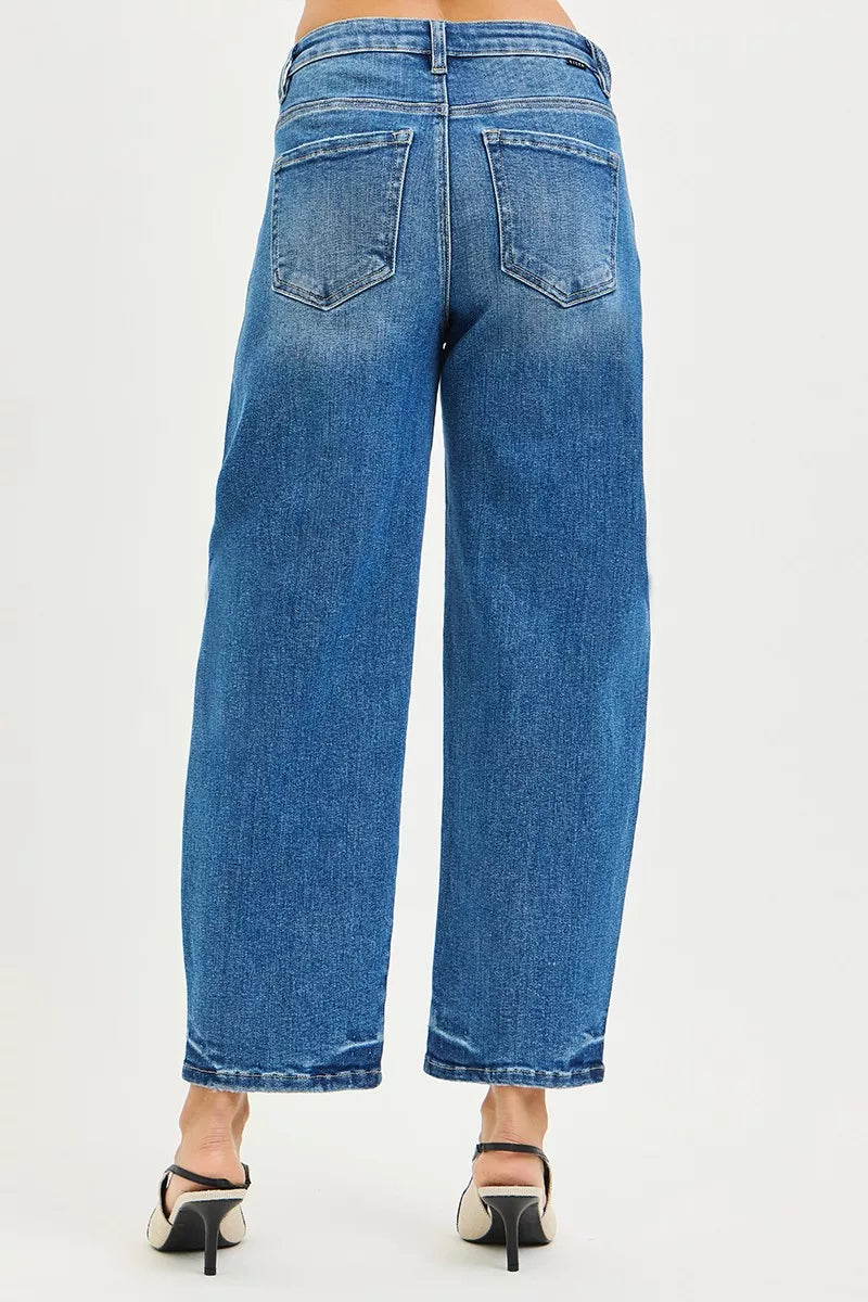 RISEN Slouchy Cropped Barrel Jeans - cas7m