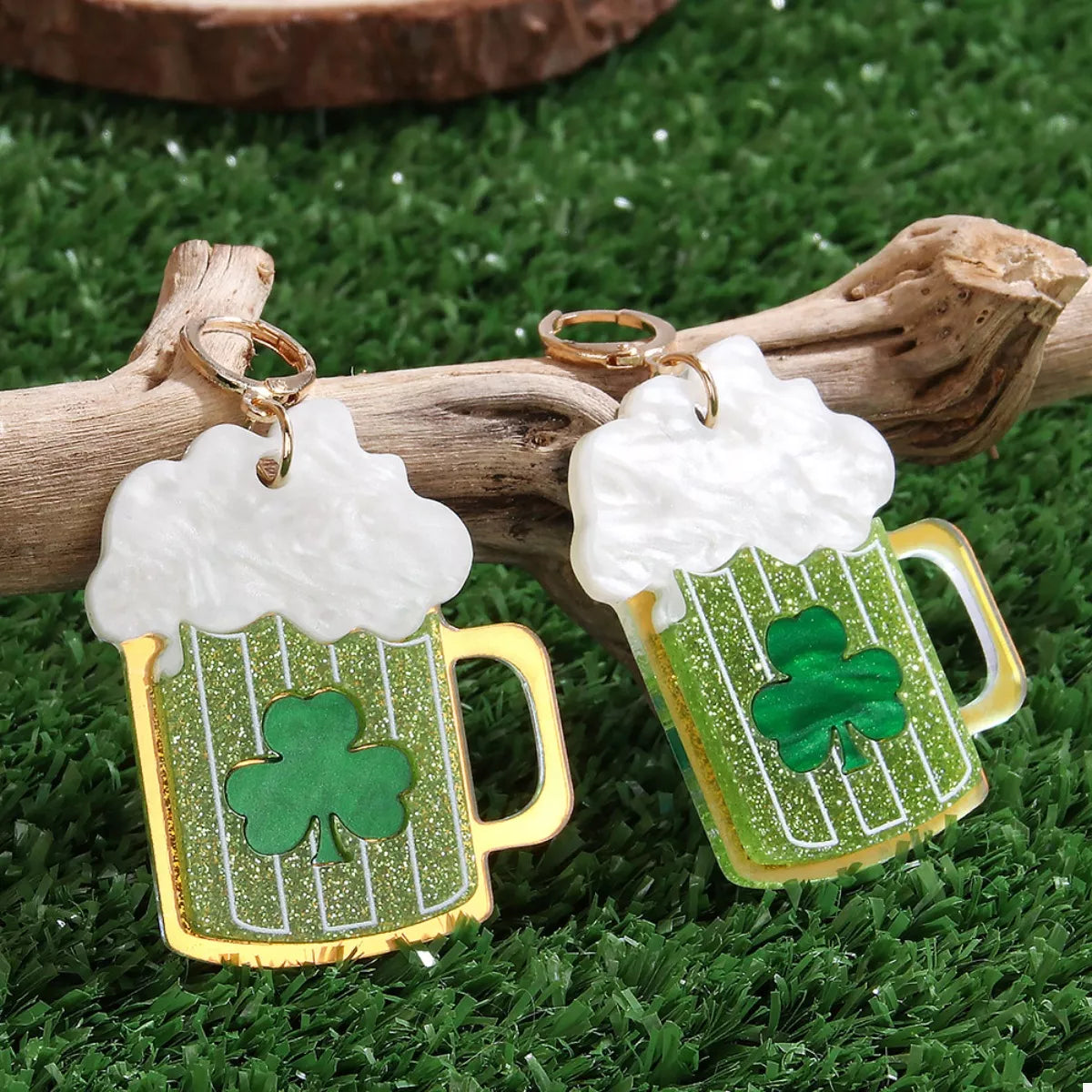 Lucky Clover Dangle Earrings - cas7m