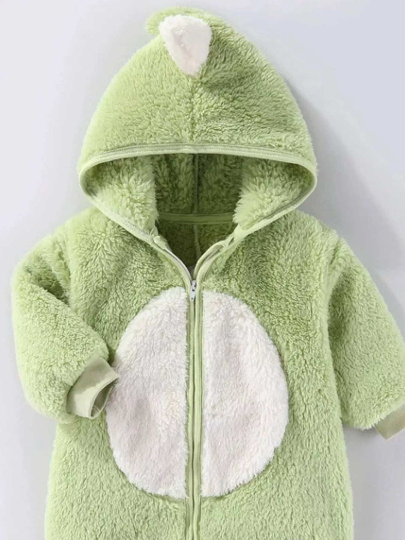 Children's Animal Plush Hooded One-Piece Jumpsuit - cas7m