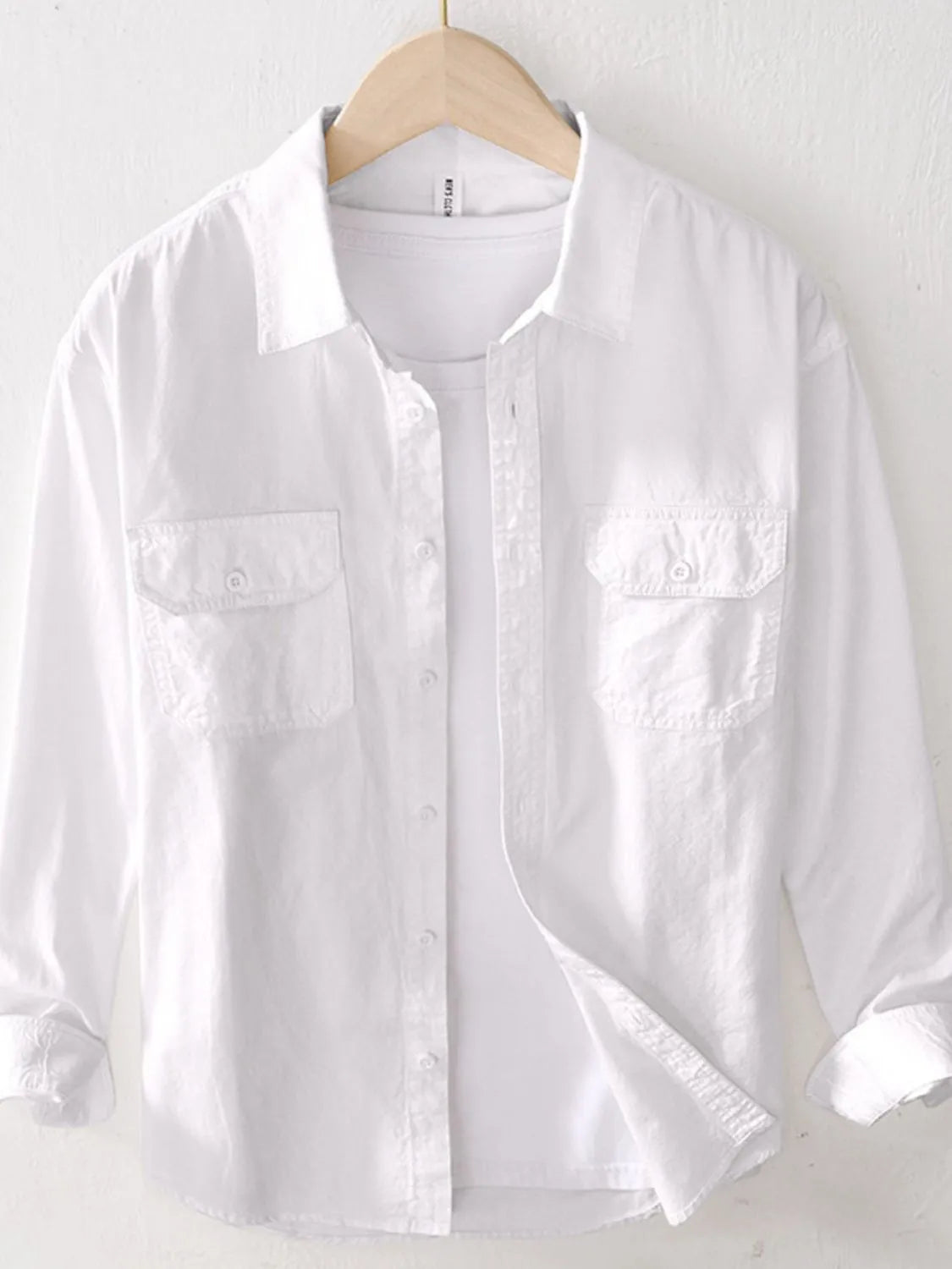 Men's Button Up Long Sleeve Shirt - cas7m