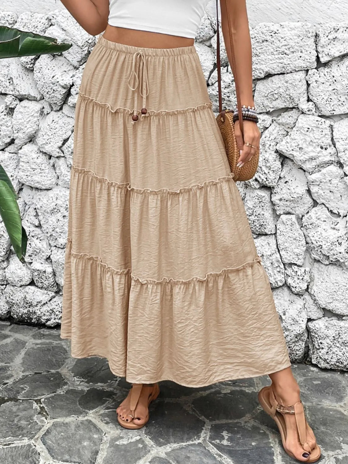 Frill Tiered Skirt - cas7m