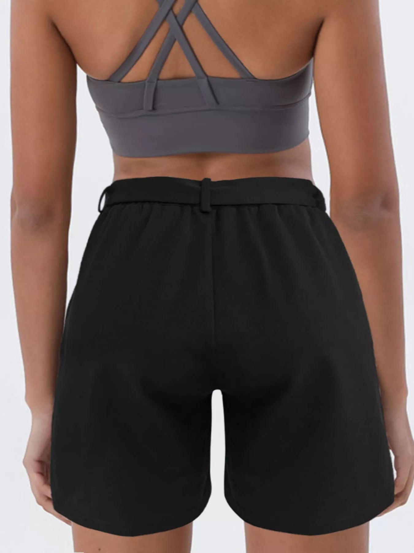 Tied High Waist Shorts - cas7m