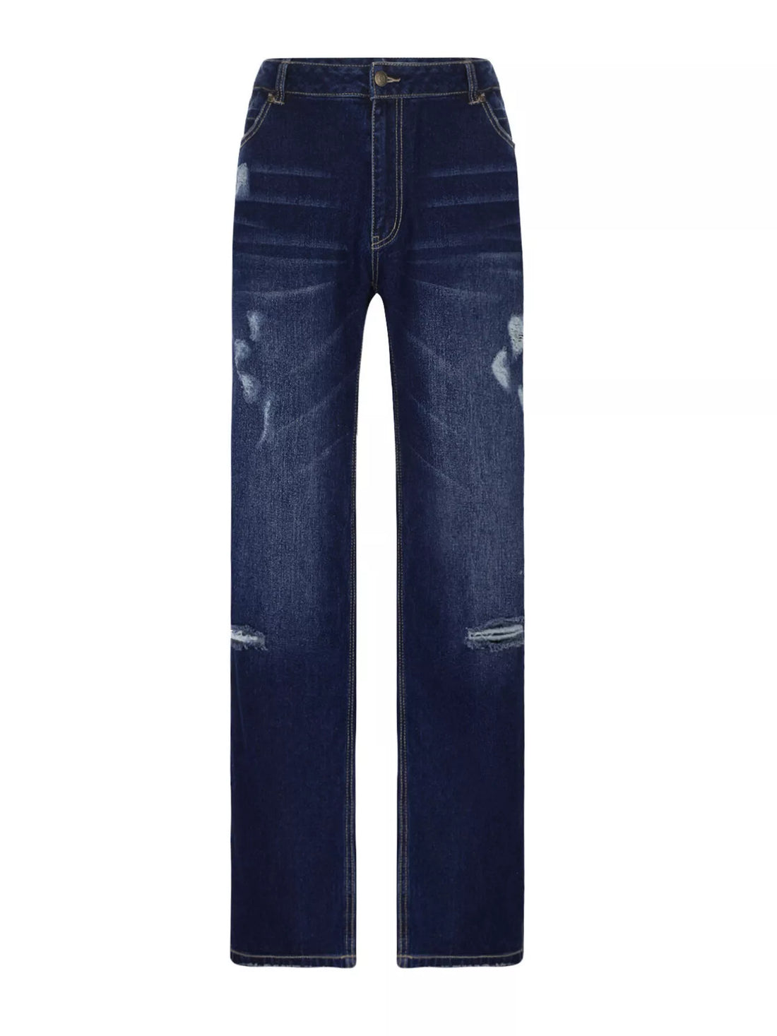 Distressed Loose Fit Jeans - cas7m