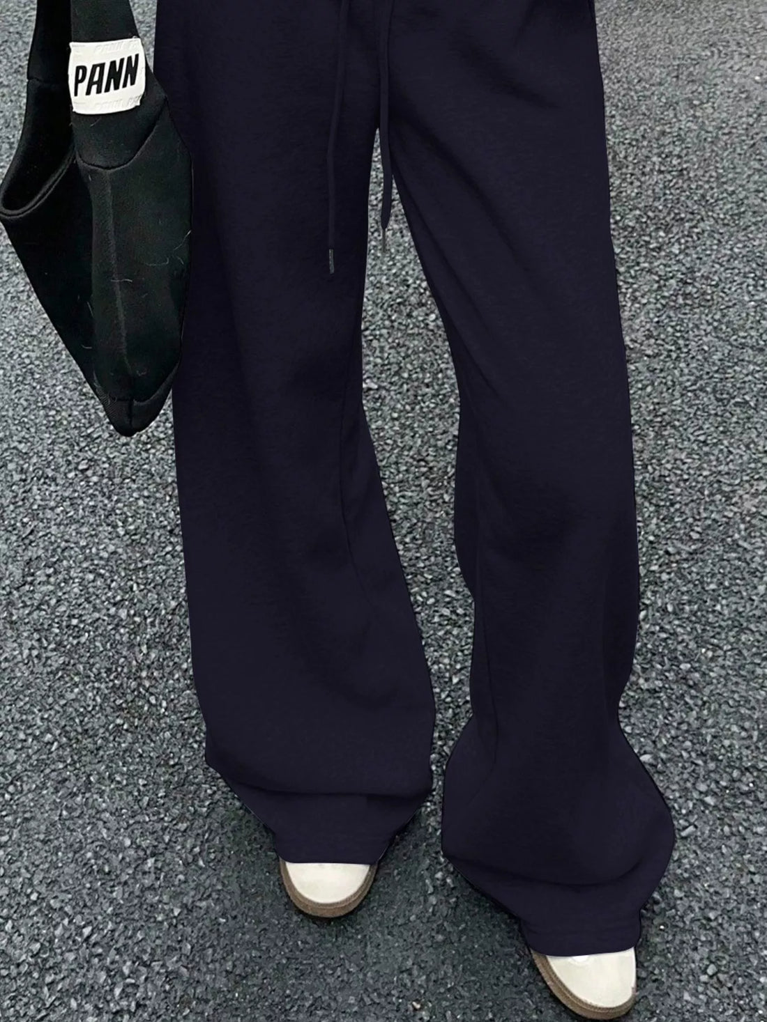 Wide Leg Drawstring Sweatpants - cas7m