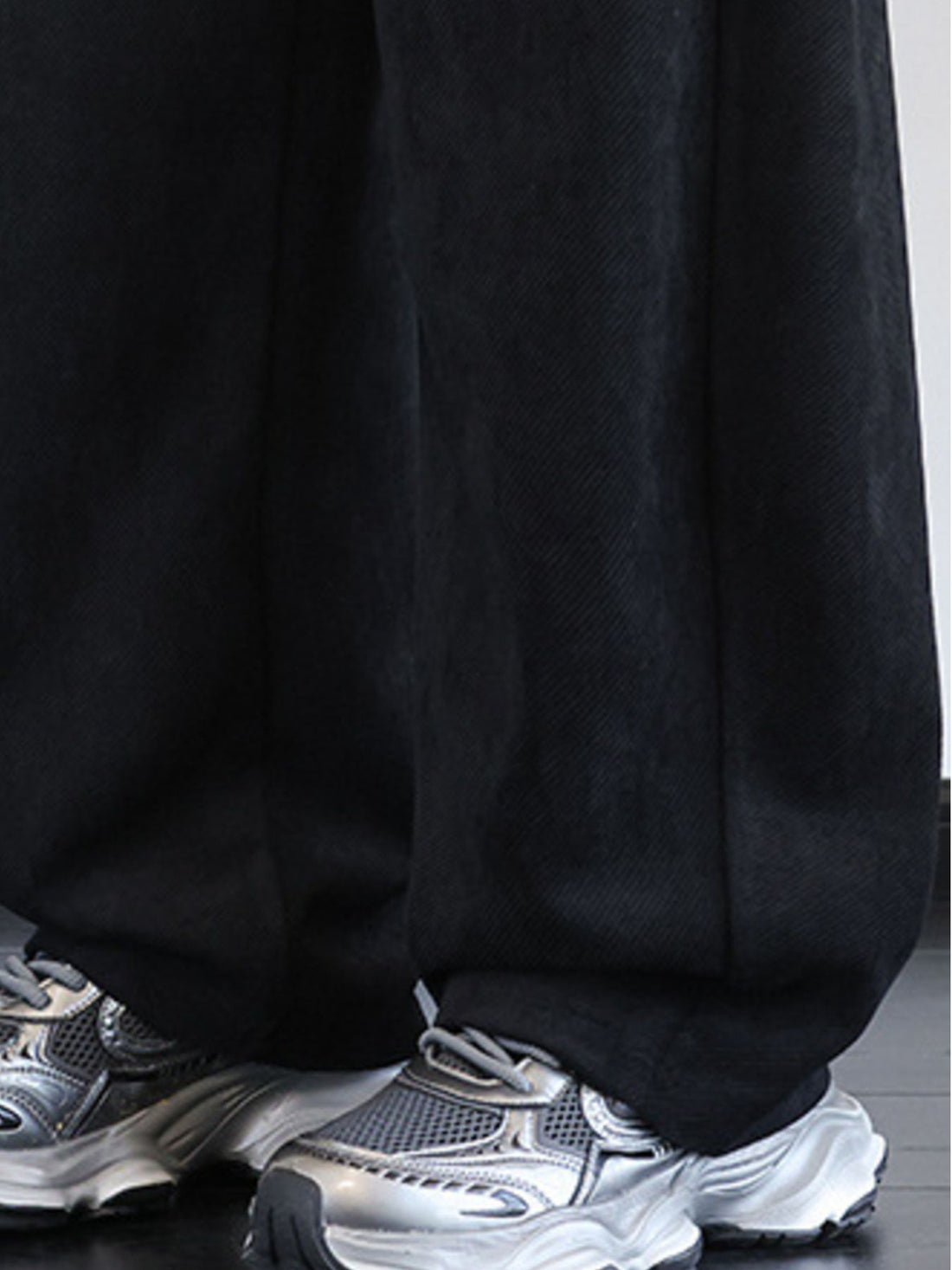Men's Plus Size Vintage Washed Wide Leg Pants - cas7m