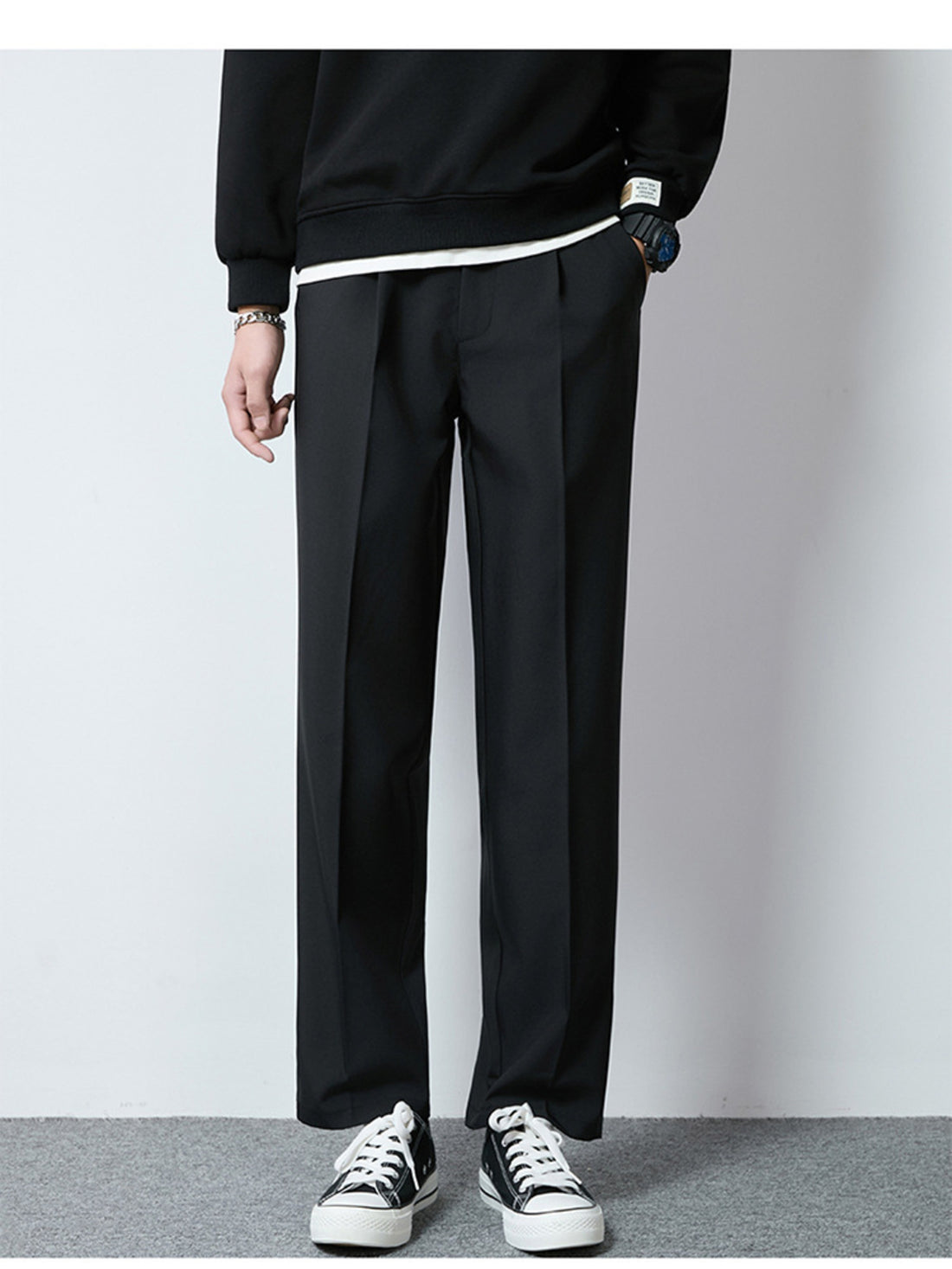Men's Plus Size Wide Leg Casual Pants - cas7m