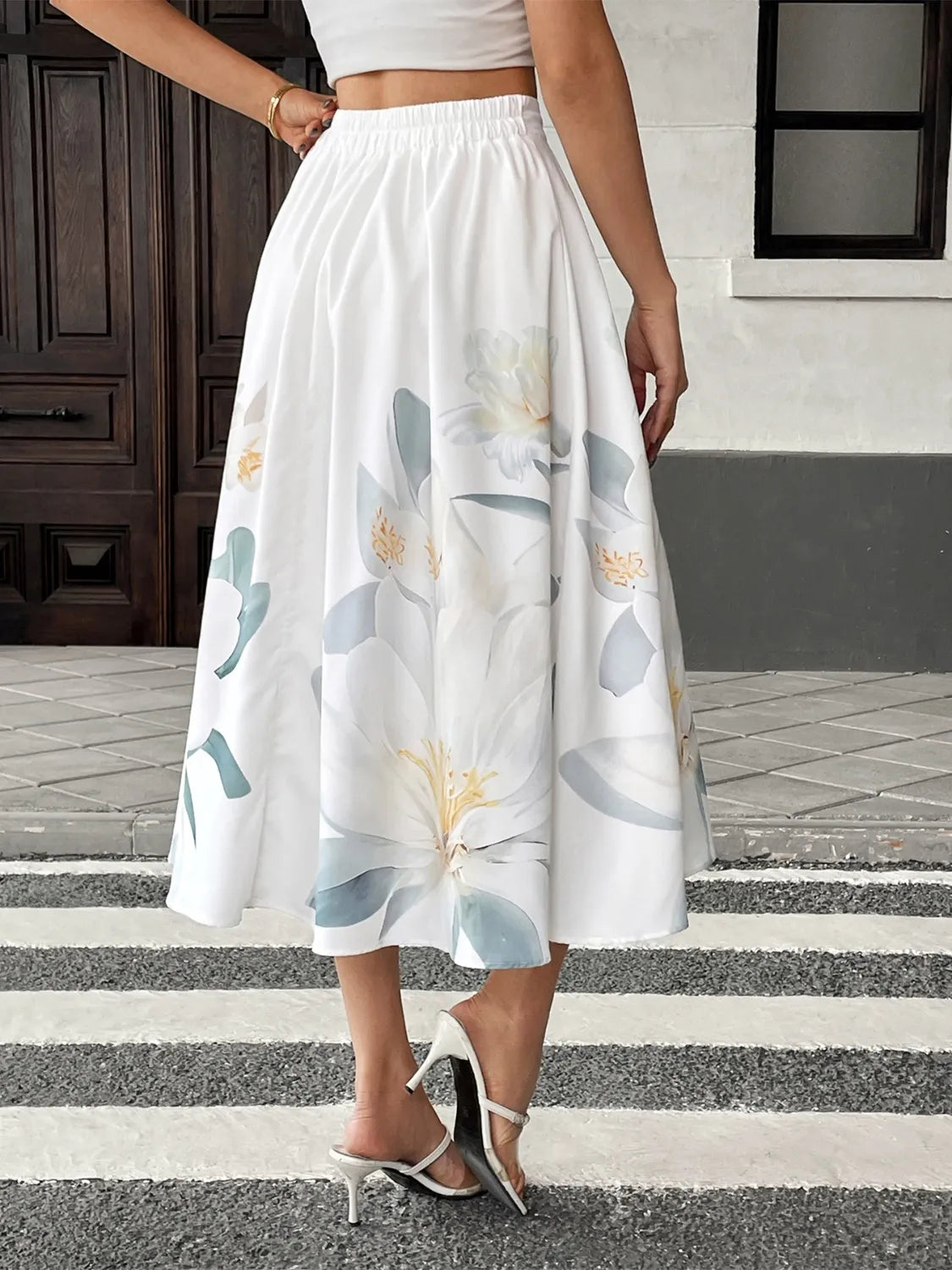 Buttoned Polyester Dress - Machine Washable, Stylish Comfort - cas7m
