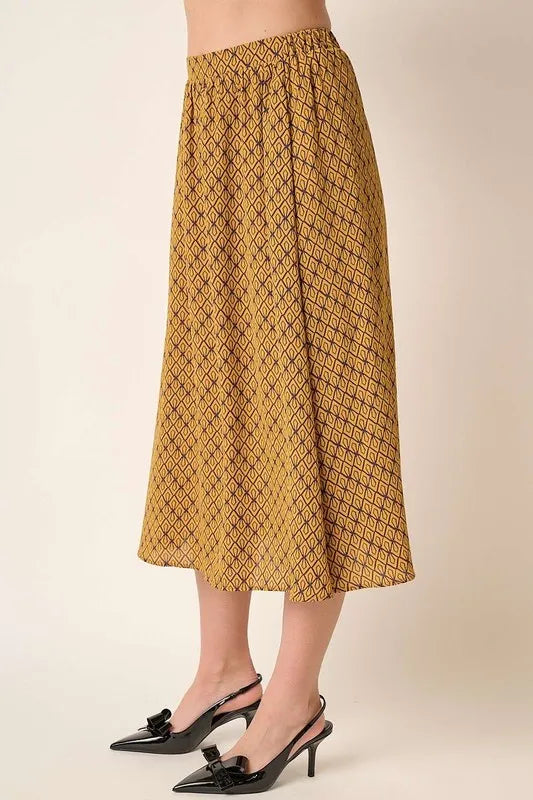 Mittoshop Printed Midi Skirt - cas7m