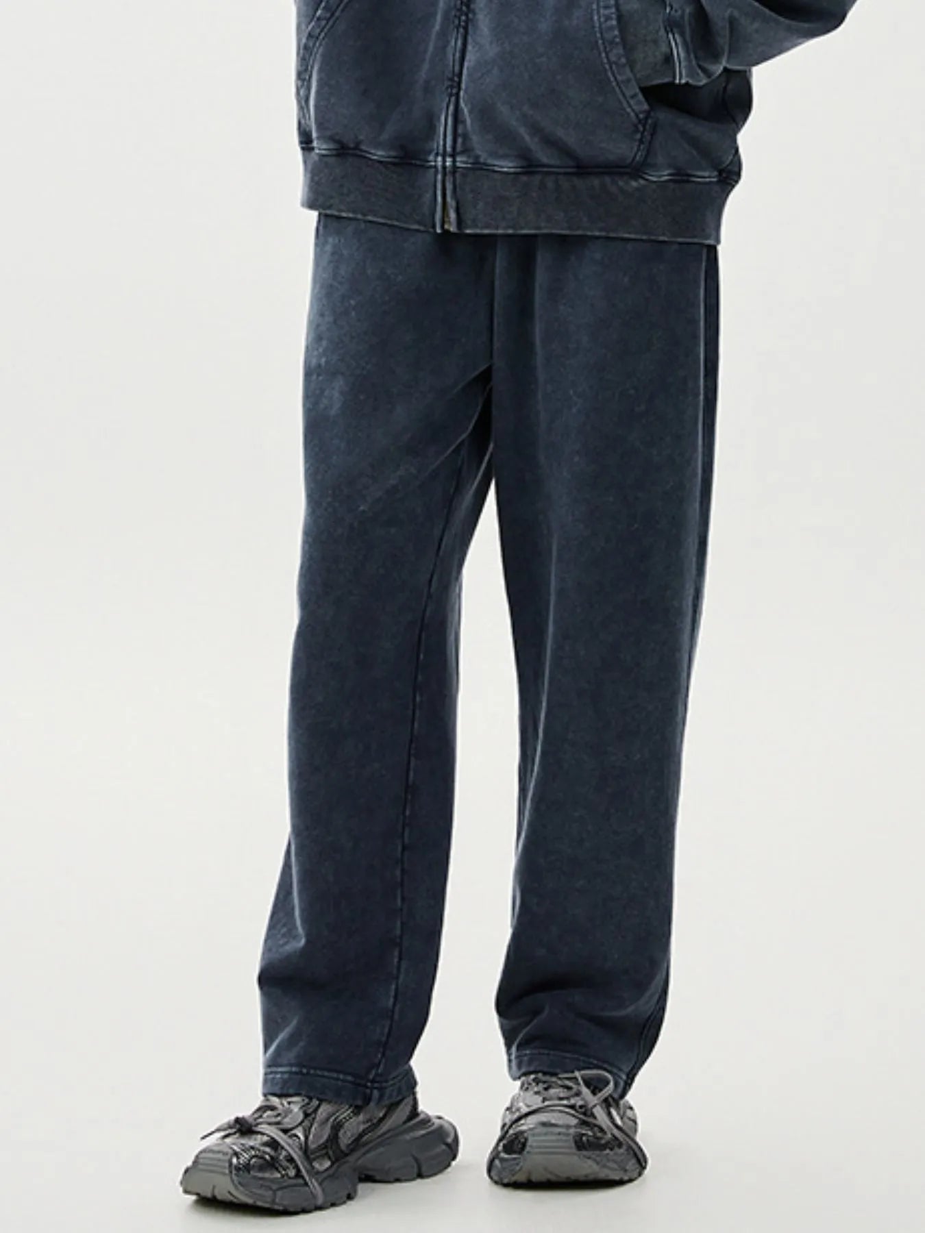 Men's Washed Relaxed Fit Sweatpants - cas7m