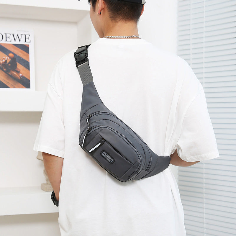 Men's Multifunctional Waist Bag Wear-resistant Waterproof Crossbody Bags - cas7m