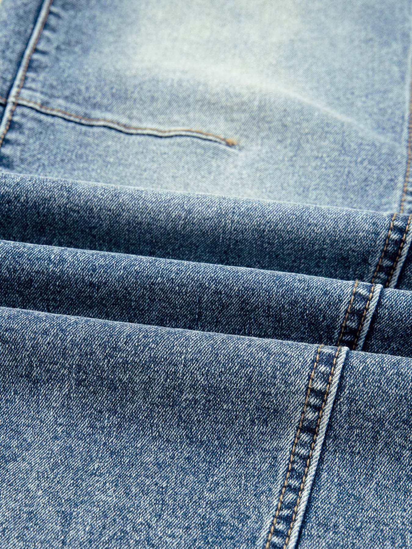 Vintage Washed Seam Detail Shift Jeans - cas7m