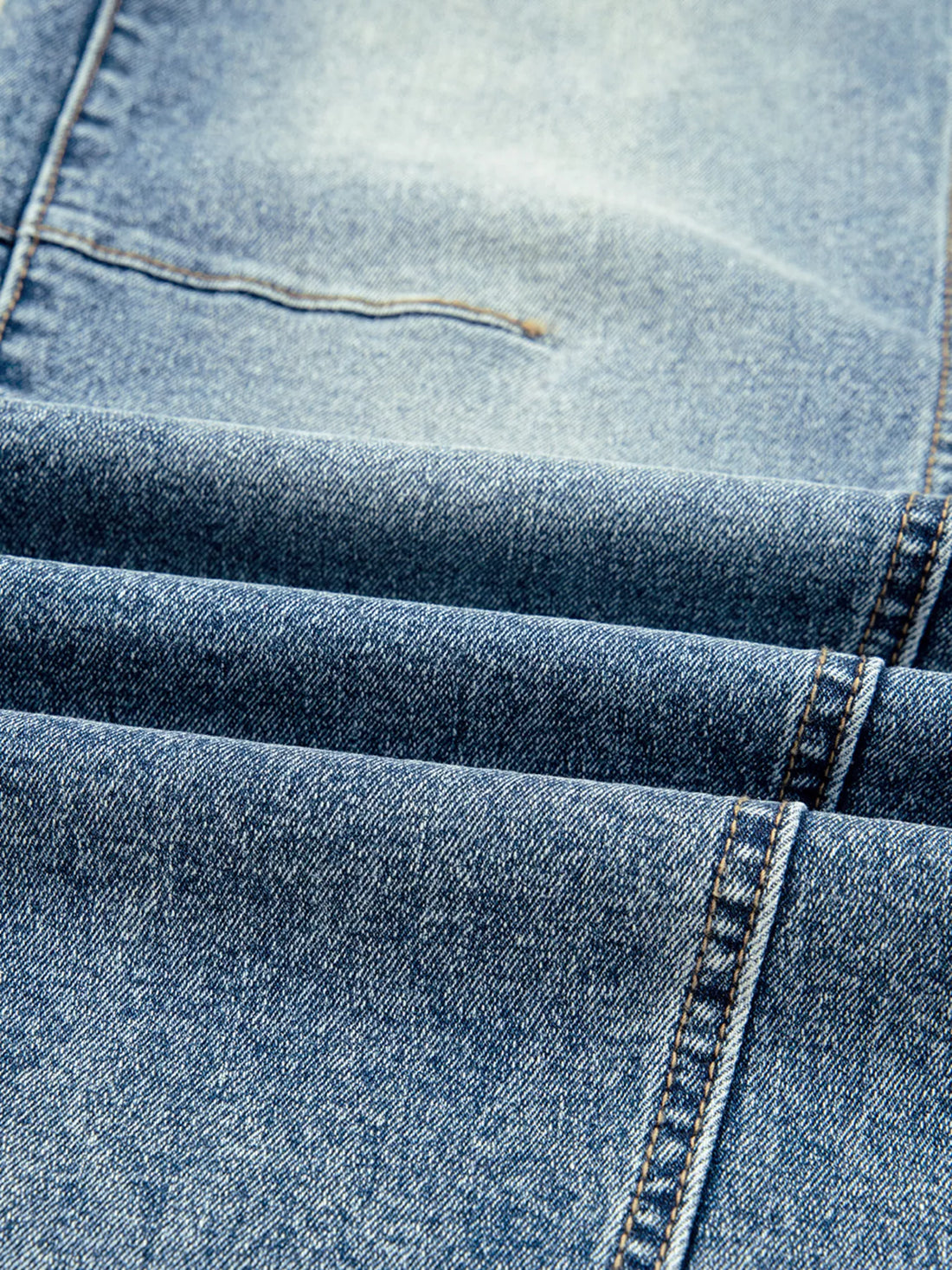 Vintage Washed Seam Detail Shift Jeans - cas7m