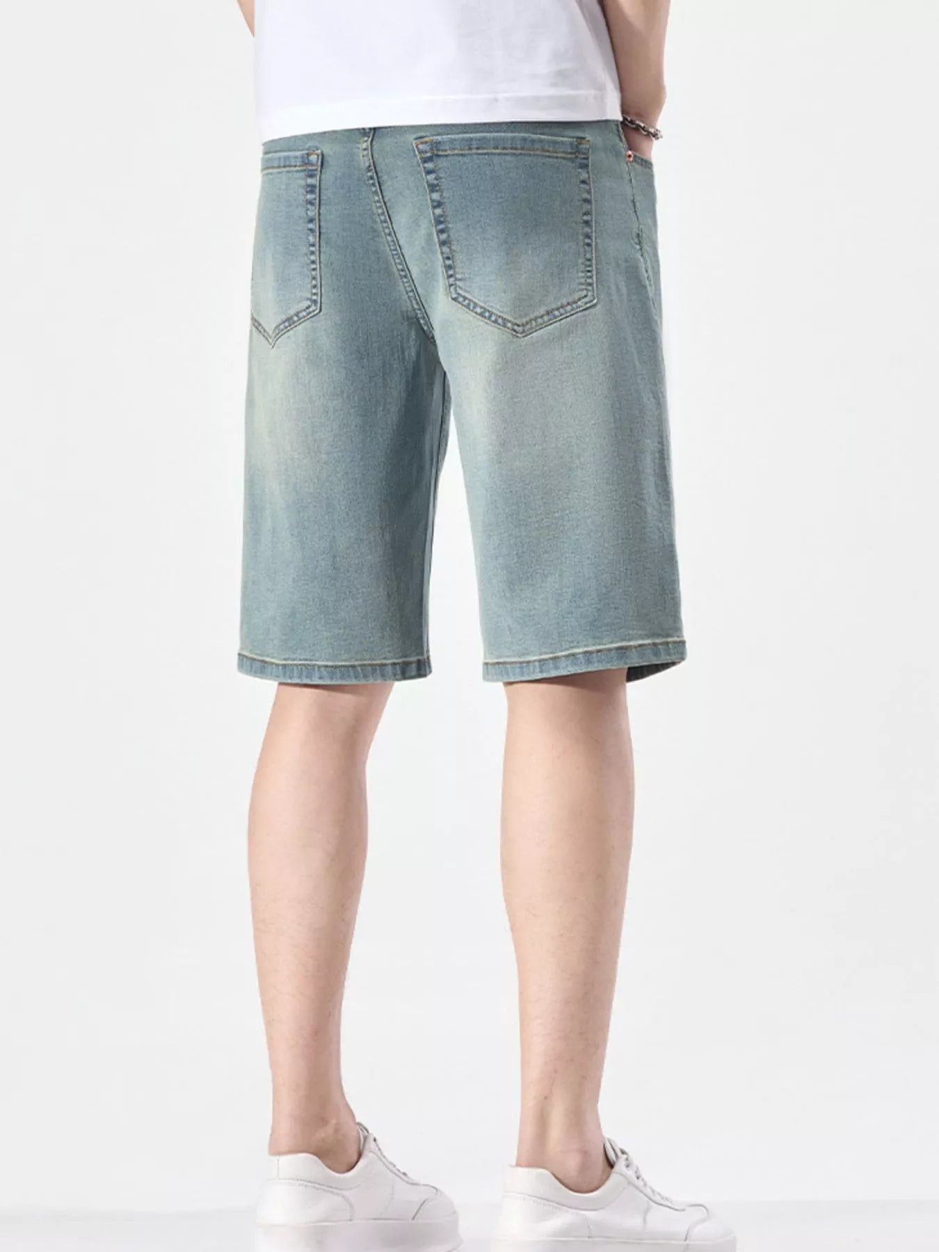 Men's Wash Casual Denim Shorts - cas7m