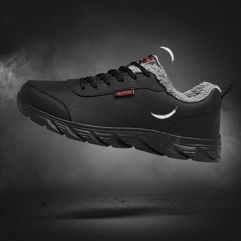 Men Sneakers Winter Warm Sports Shoes With Plush - cas7m