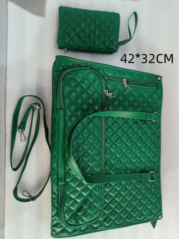 Versatile Quilted 2-in-1 Women's Laptop & Lunch Bag Set - cas7m