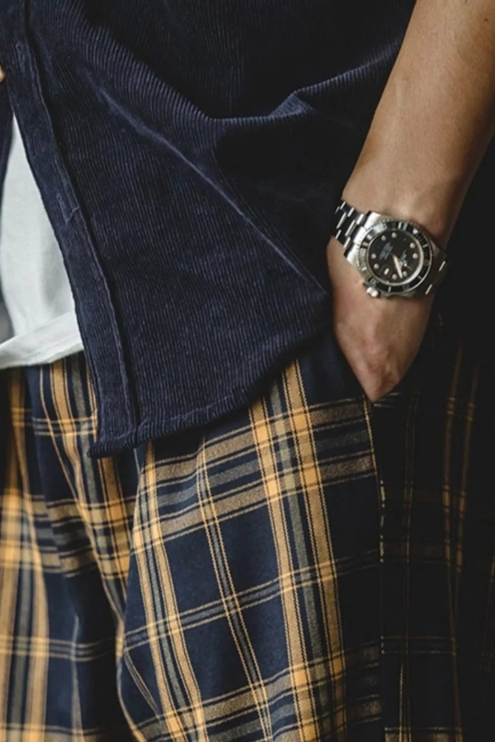 Men's Plus Size Casual Plaid Pants - cas7m