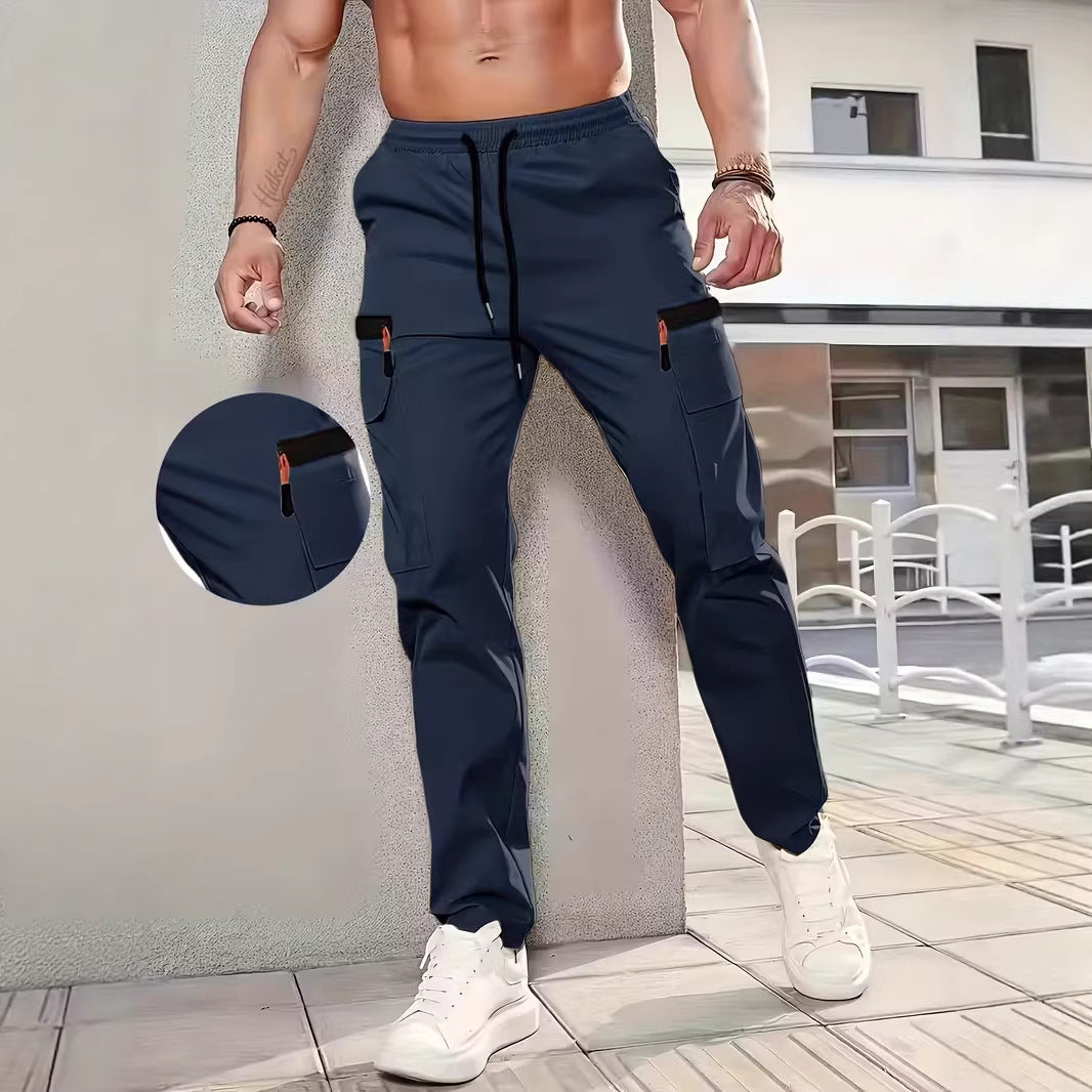 Mens Loose-fit Workwear Long Pants - cas7m