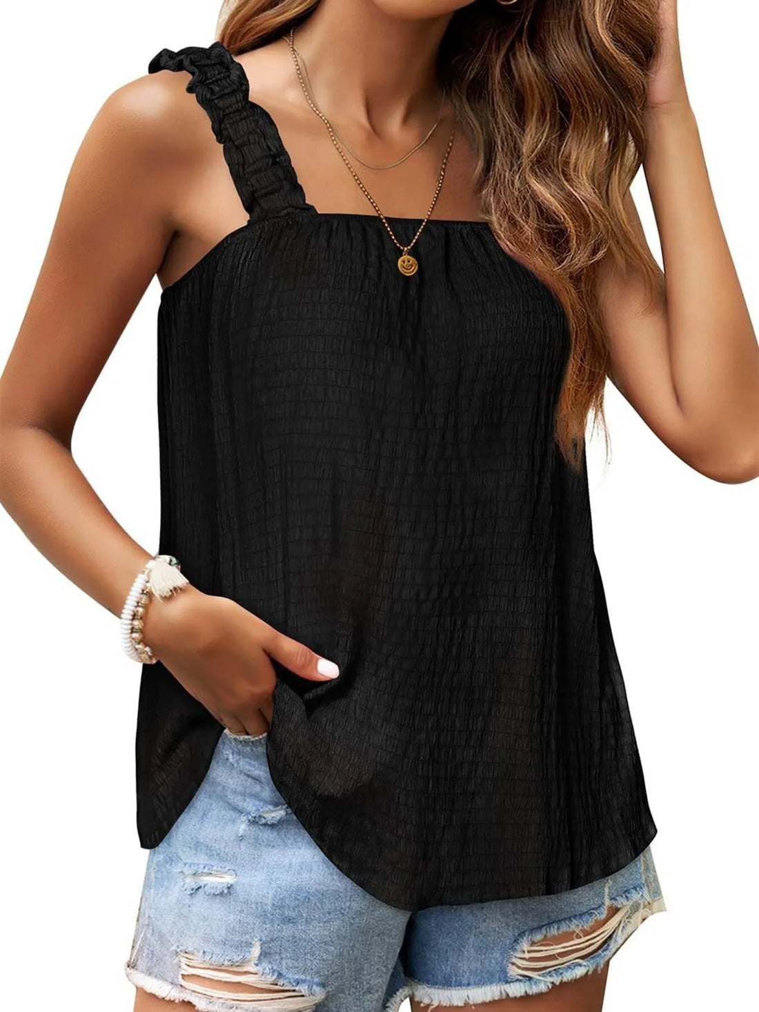 Square Neck Tank Top - cas7m